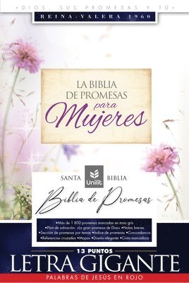 bokomslag Biblia Para Mujeres Reina Valera 1960 - de Promesas Floral Letra Gigante Piel Con Índice Floral Spanish Edition