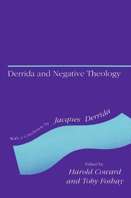 Harold Coward, Toby Foshay - Derrida and Negative Theology, Häftad