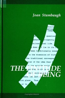 Joan Stambaugh - Finitude of Being, Inbunden