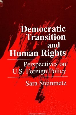 Sara Steinmetz - Democratic Transition and Human Rights, Häftad