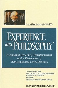 bokomslag Franklin Merrell-Wolff's Experience and Philosophy