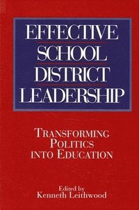 bokomslag Effective School District Leadership