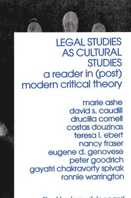 Jerry D. Leonard - Legal Studies as Cultural Studies, Häftad