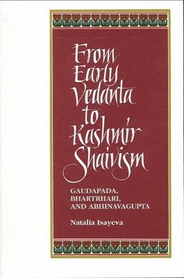 Natalia Isayeva - From Early Vedanta to Kashmir Shaivism, Häftad