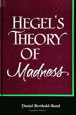Daniel Berthold-Bond - Hegel's Theory of Madness, Häftad