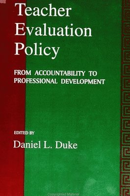 bokomslag Teacher Evaluation Policy : From Accountability to Professional Development