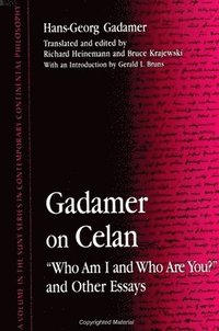 bokomslag Gadamer on Celan