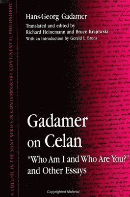 Gadamer on Celan 1