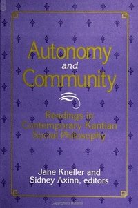 bokomslag Autonomy and Community