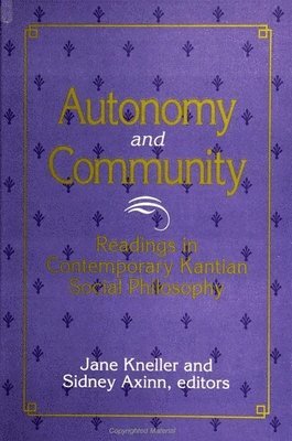 Autonomy and Community 1