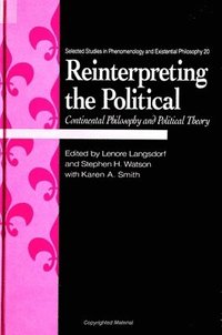 bokomslag Reinterpreting the Political : Continental Philosophy and Political Theory