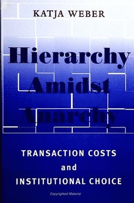 Katja Weber - Hierarchy amidst Anarchy, Inbunden