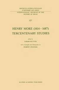 bokomslag Henry More (16141687) Tercentenary Studies