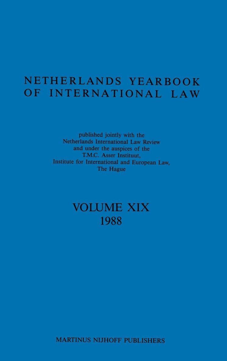 Netherlands Yearbook of International Law