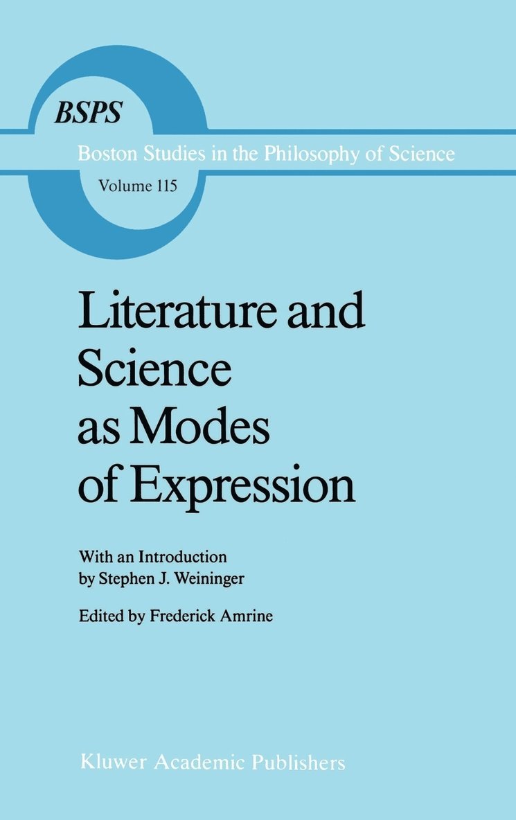 Literature and Science as Modes of Expression 1