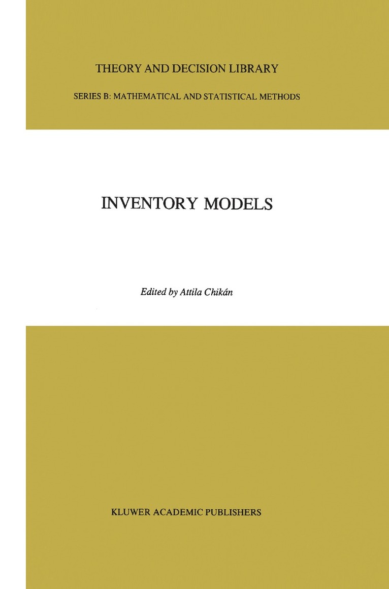 Attila Chikán - Inventory Models, Inbunden