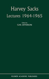 bokomslag Harvey Sacks Lectures 19641965