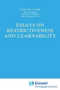bokomslag Essays on Restrictiveness and Learnability
