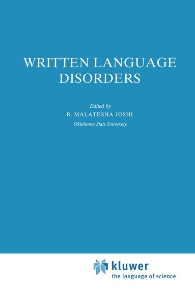 R.M. Joshi - Written Language Disorders, Inbunden