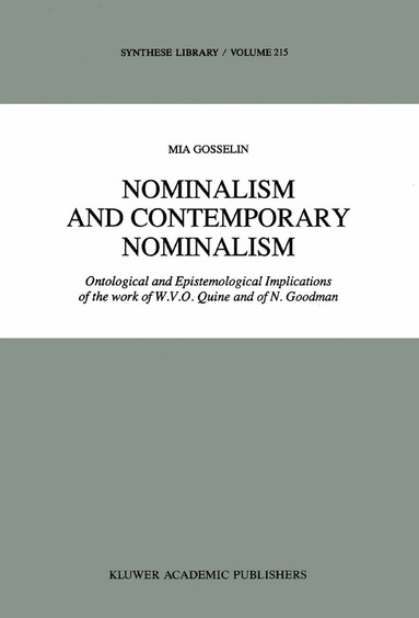 bokomslag Nominalism and Contemporary Nominalism