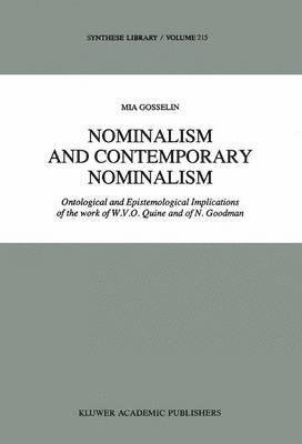 Nominalism and Contemporary Nominalism 1