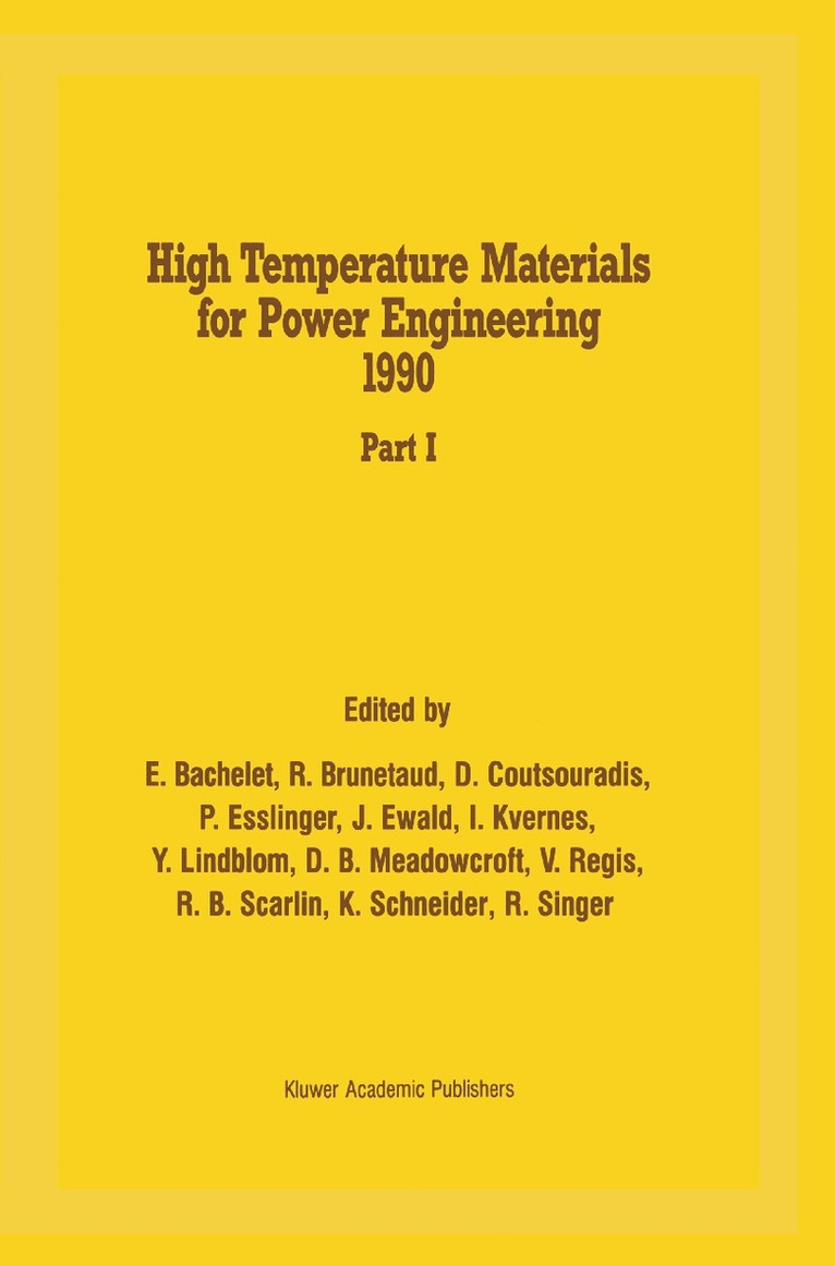 High Temperature Materials for Power Engineering 1990