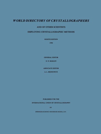 bokomslag World Directory of Crystallographers