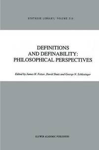bokomslag Definitions and Definability: Philosophical Perspectives