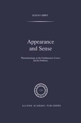 bokomslag Appearance and Sense