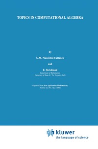 bokomslag Topics in Computational Algebra