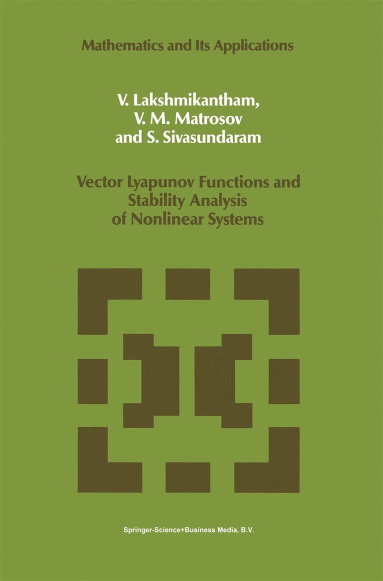 Vector Lyapunov Functions and Stability Analysis of Nonlinear Systems 1