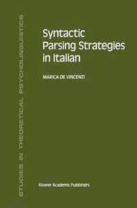 bokomslag Syntactic Parsing Strategies in Italian