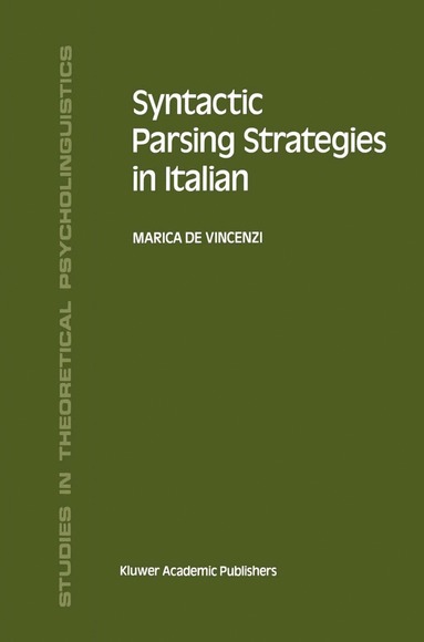 bokomslag Syntactic Parsing Strategies in Italian