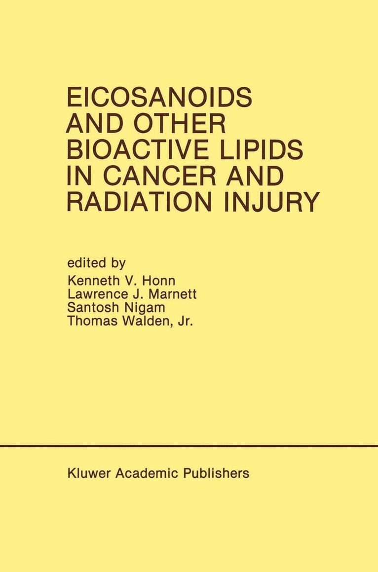 Eicosanoids and Other Bioactive Lipids in Cancer and Radiation Injury