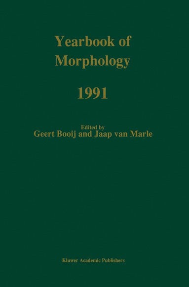 bokomslag Yearbook of Morphology 1991