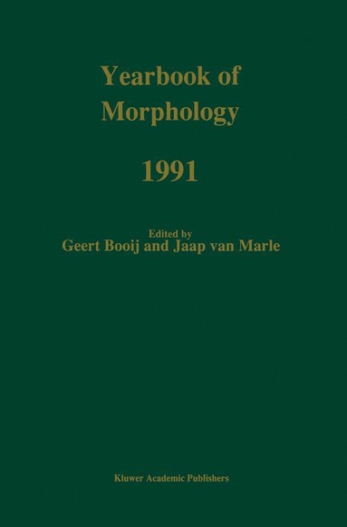 bokomslag Yearbook of Morphology 1991