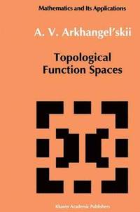 bokomslag Topological Function Spaces
