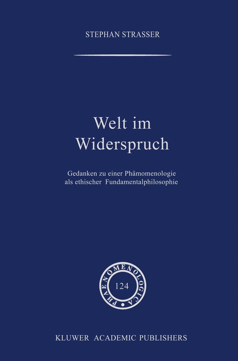 Stephan Strasser - Welt im Widerspruch, Häftad