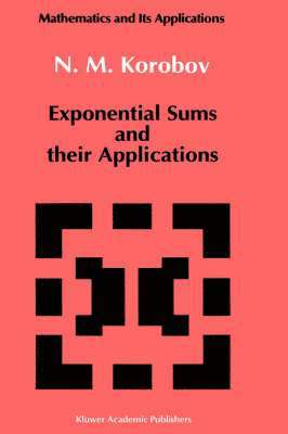 Exponential Sums and their Applications 1