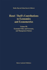 bokomslag Henri Theil's Contributions to Economics and Econometrics
