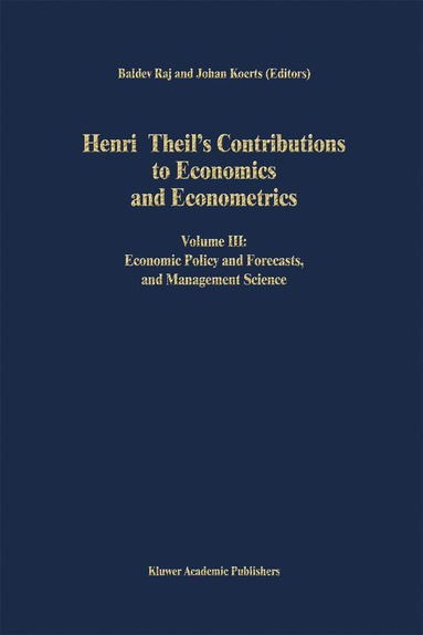 bokomslag Henri Theil's Contributions to Economics and Econometrics