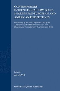 bokomslag Contemporary International Law Issues: Sharing Pan-European and American Perspectives
