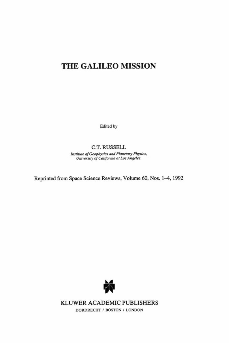 The Galileo Mission 1