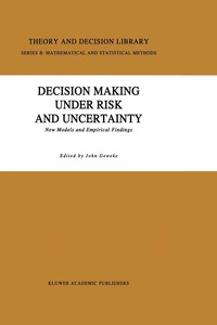 bokomslag Decision Making Under Risk and Uncertainty