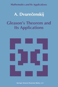 bokomslag Gleason's Theorem and Its Applications