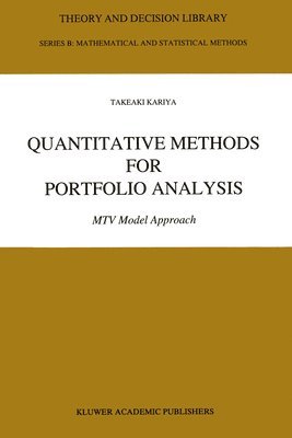 bokomslag Quantitative Methods for Portfolio Analysis