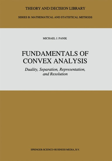 bokomslag Fundamentals of Convex Analysis