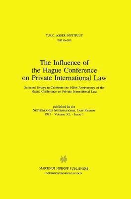 T.M.C. Asser Instituut, T M C Asser Institute, Asser Instituu T. M. C. Asser Instituut, Instituut Staff Asser, T. M. C. - Influence of the Hague Conference on Private International Law, Inbunden