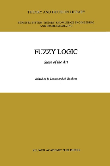 R. Lowen, M.R. Roubens - Fuzzy Logic, Inbunden