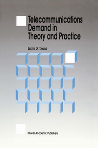 bokomslag Telecommunications Demand in Theory and Practice